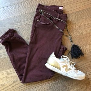 Madewell Garment Dyed 'Skinny Skinny' Jeans